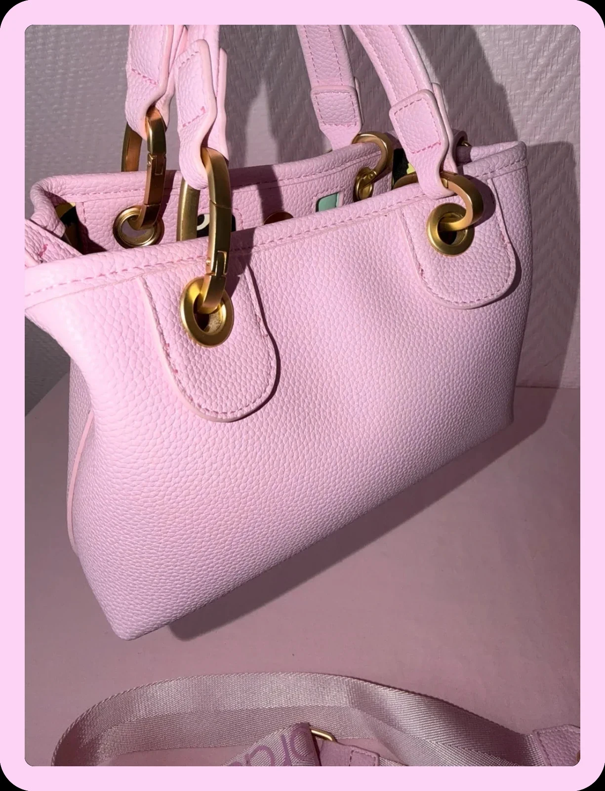 Bolsa feminina Braccialini rosa nunca usada – photo 7